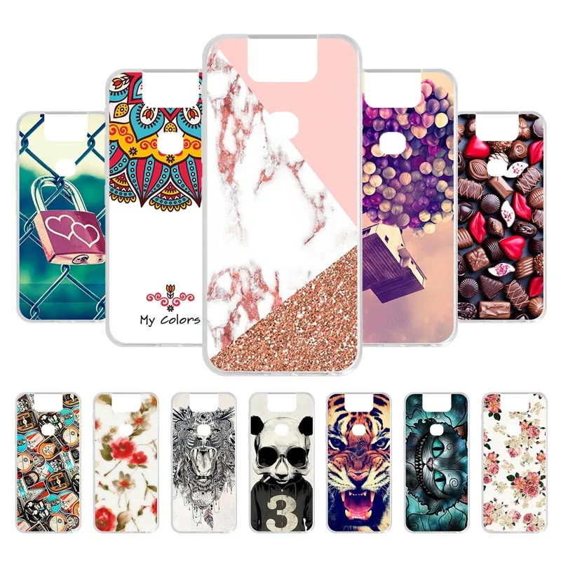 

Soft Case For Asus ZenFone 6Z ZS630kl Cases TPU Silicone Cute Cat Painted Bumper For Asus Zenfone 6 2019 ZS630kL ZS 630kL Covers