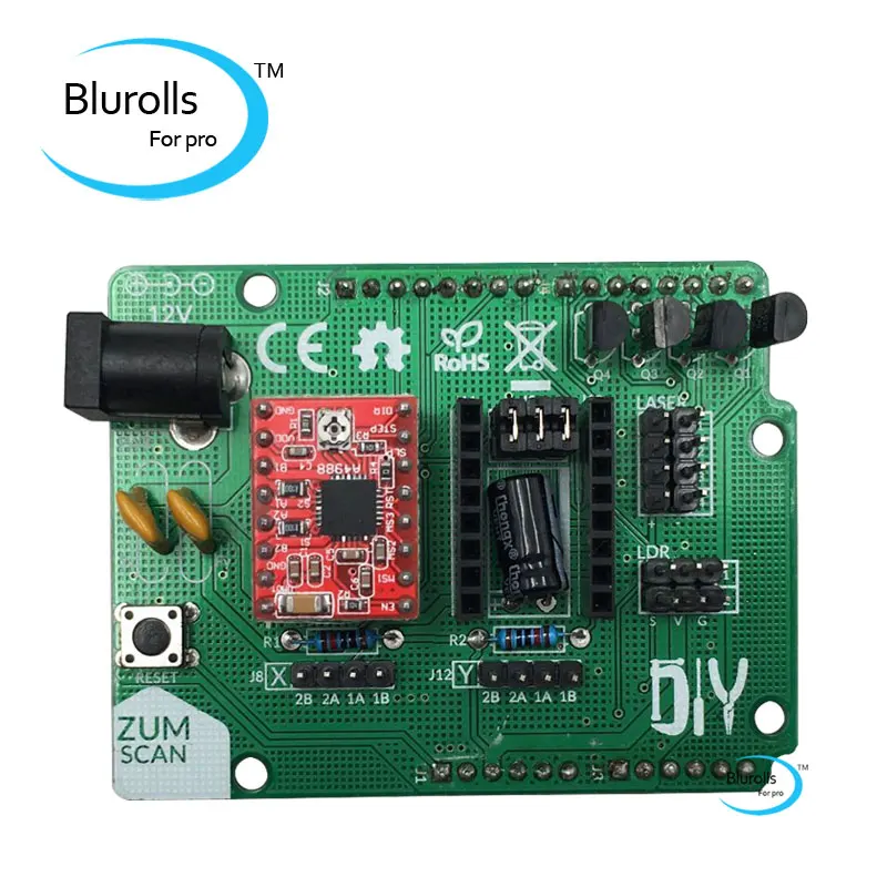 Blurolls Ciclop 3D плата сканера Плата расширения ZUM драйвера DIY с аксессуарами A4988|ciclop