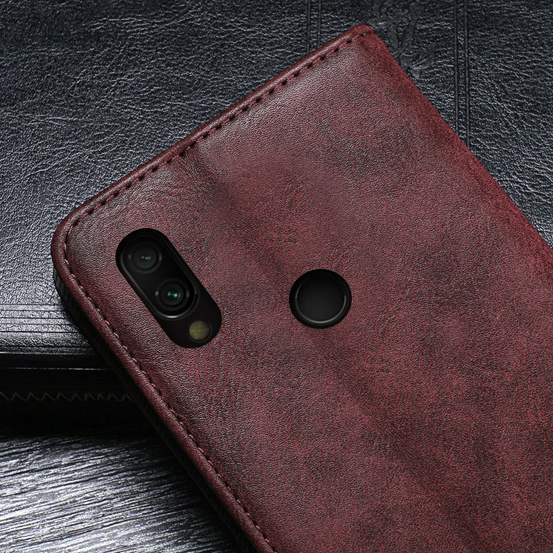 IDEWEI для Xiaomi Redmi 7 чехол Роскошный кожаный флип чехол для Xiaomi Redmi 7 защитный чехол для телефона Ретро задняя крышка