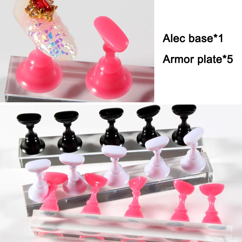 

Nail Tips Practice Stand Set Magnetic Stuck Holder Nails Art Display Tool MSI-19
