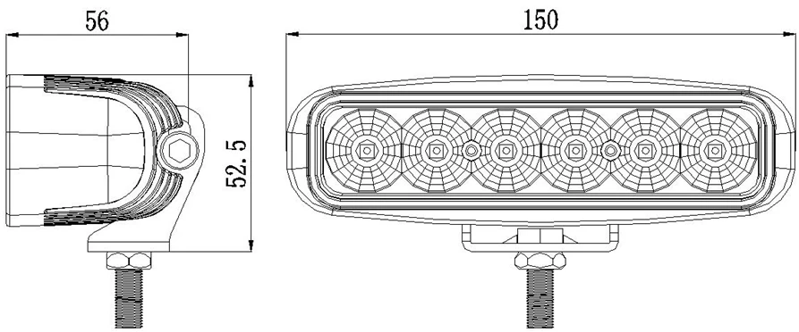 6,0 inch30W светодиодный рабочий свет 10V~ 30V DC вождения внедорожный свет для лодки для легких грузовиков и прицепов ATV светодиодный противотуманный фонарь Водонепроницаемый