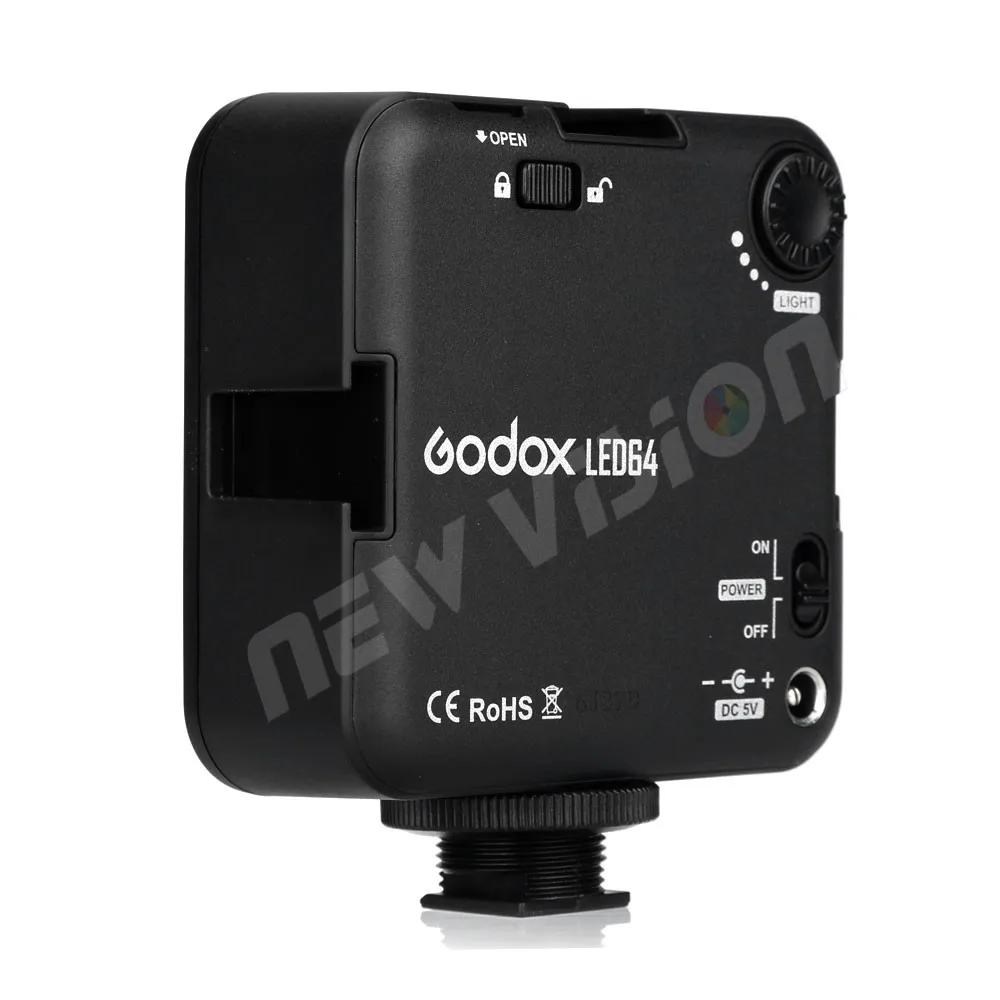 Godox LED64 5500~ 6500K видео светильник профессиональный универсальный для макросъемки фотожурналистов видеосъемка