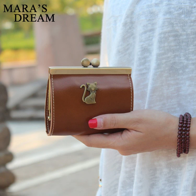 Женский кошелек Mara's Dream кожаный женский женские сумки с мультяшной лисой для