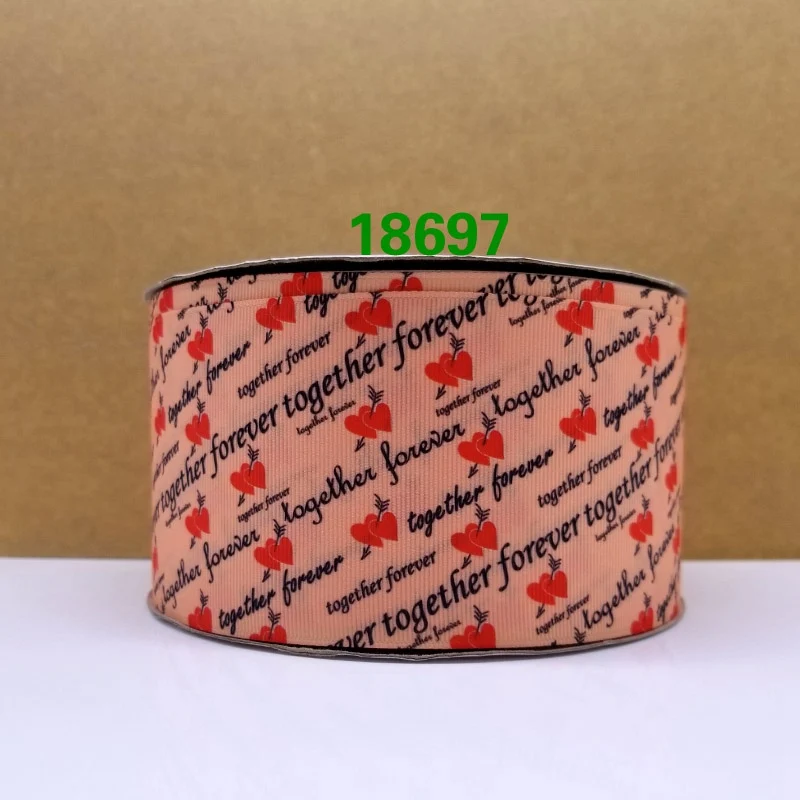 18697 Новое поступление ленты аксессуары для волос лента 10 ярдов напечатанные ленты 18696 - Цвет: 18697