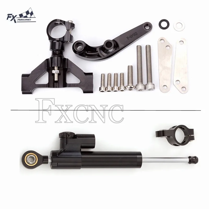 

CNC Motorcycle Stabilizer Steering Damper Mounting Bracket Support Kit For Kawasaki ZX14R ZZR1400 ZX 14R ZZR 1400 2006-2012 2007