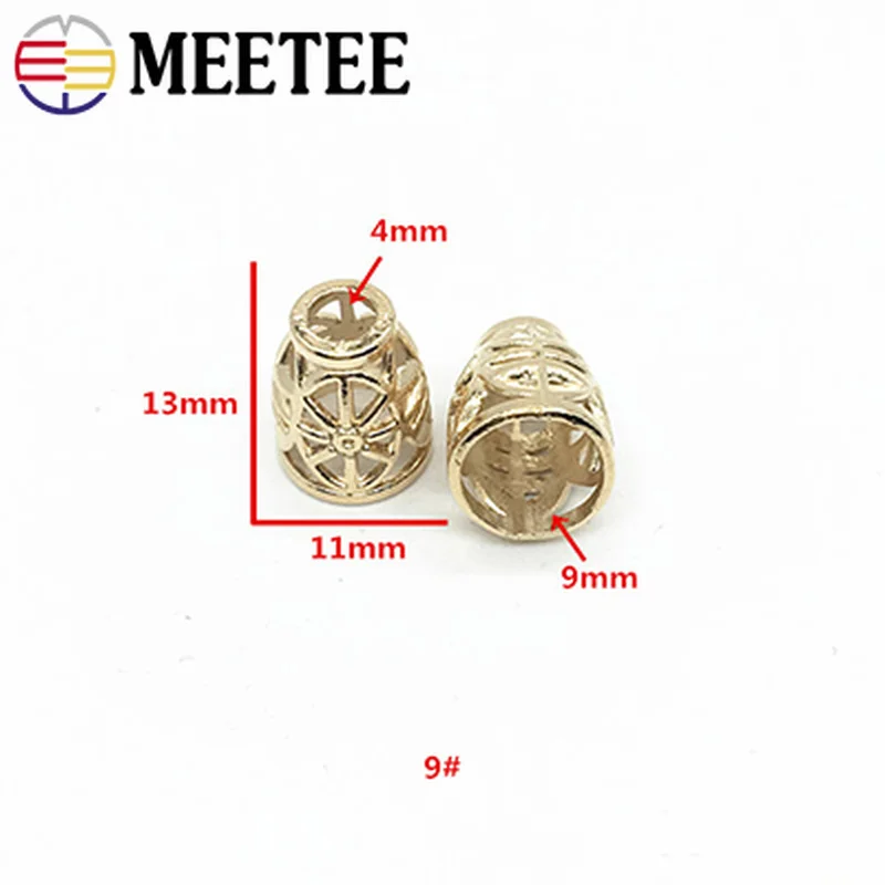Meetee 25 шт. металлический замок для шнура стопор сделай сам штанов колпачков