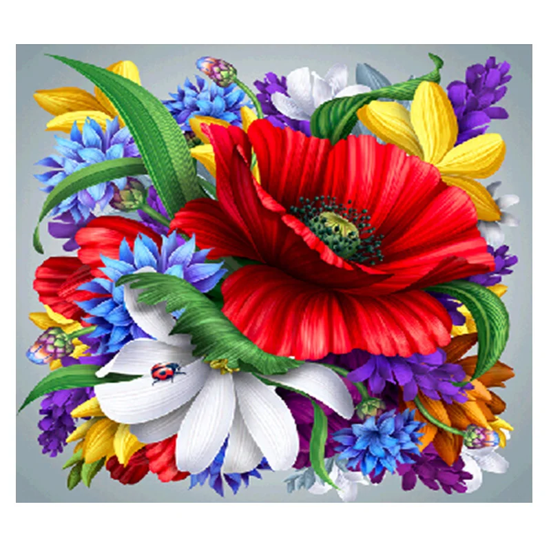 5d diy diamond painting cross stitch 3d embroidery kits flowers picture mosaic Home Decor paintings | Дом и сад