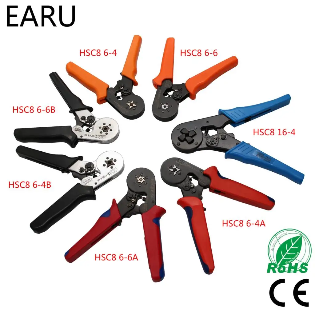 HSC8 6-4 HSC8 6-6 6-6A 6-6B 6-4A 6-4B 16-4 ADJUSTABLE CRIMPING PLIER AWG 0.25-6mm2 Pliers Hand Tools VE Terminals Ferramentas HSC8 6-4 HSC8 6-6 6-6A 6-6B 6-4A 6-4B 16-4 ADJUSTABLE CRIMPING PLIER AWG 0.25-6mm2 Pliers Hand Tools VE Terminals Ferramentas
