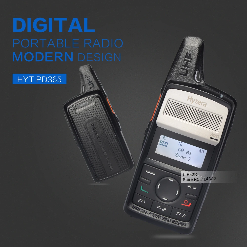 HYT PD365 Analogue & Digital Walkie Talkie Portable Mobile Radio Two