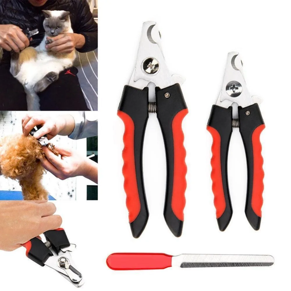 Pet Nail Clipper Cutter Professional Animal Grooming Scissors Stainless Steel for Small Medium Puppy Cats Dogs Accessories | Дом и сад