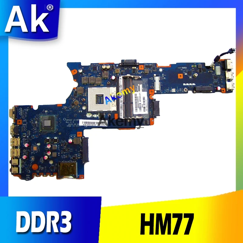 Материнская плата ноутбука Novo для Toshiba Satellite P850 P855 K000135160 QFKAA LA 8392P PLACA PRINCIPAL DDR3 HM77