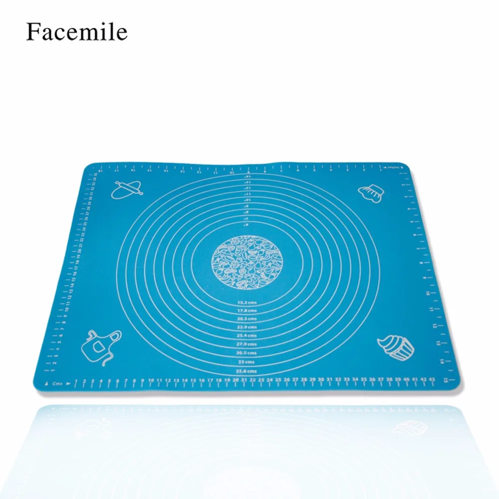 

50*40Cm Silicone Mat Baking Cakes Pans Non-Stick Silicone Pad Baking Pasty Tools 01088 Gift