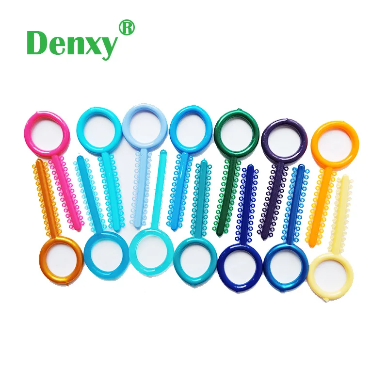 Denxy 5bag Dental Ligature Tie Orthodontic Elastic Rubber Bands Oring