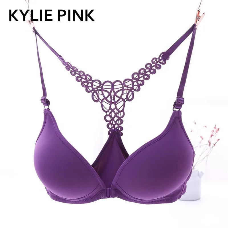 

KYLIE PINK 2019 Sexy Push Up Women Lingerie Bra Backless Underwear Plunge Sexy Bras Intimates Y straps Female DropShipping