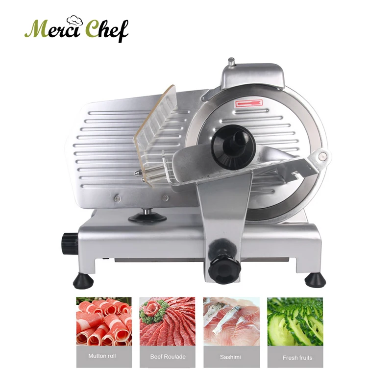 

ITOP Commercial Frozen Meat Slicer Cutter Electric Meat Cutter Sliceable Pork Meat Slicer Cutting Machine 110V~240V