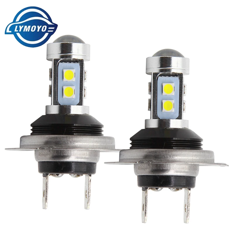 LYMOYO 2 шт. автомобильные H3 светодиодный H1 881 H27 H7 H8 H11 HB3 HB4 9005 9006 10 Вт 3030 SMD