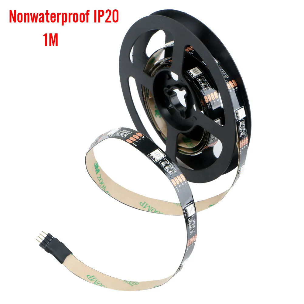 DC5V USB Светодиодная лента 5050 RGB гибкий свет 1 м 2 ТВ фоновое освещение с 17key