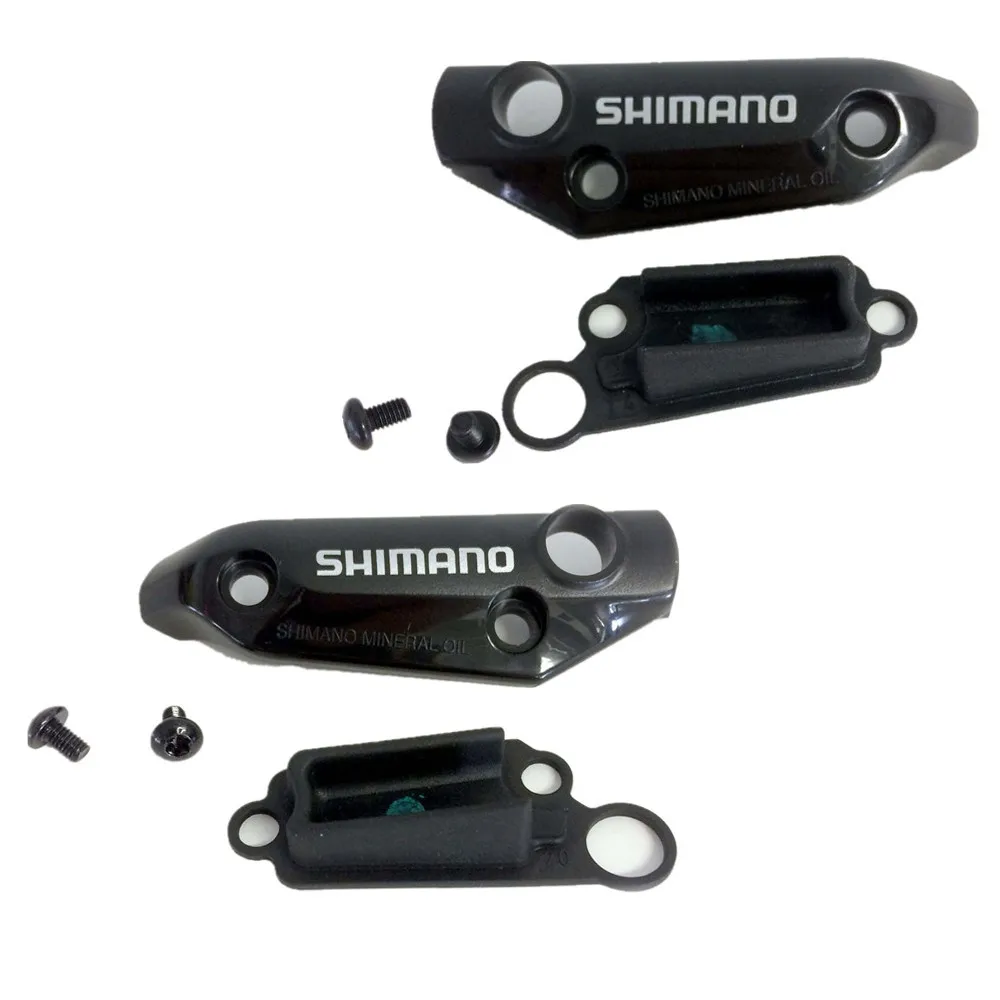 Shimano Deore BL-M355 Рычаг Тормоза Крышка Резервуара левая рука Левая сторона, с винтом, M355 Задний рычаг тормоза крышка блока черный левый - Цвет: Left and Right