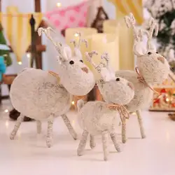 Рождественское украшение инновационный шерстяной войлок ручной работы игрушечный олень подарок отель ветрина магазина Свадебные