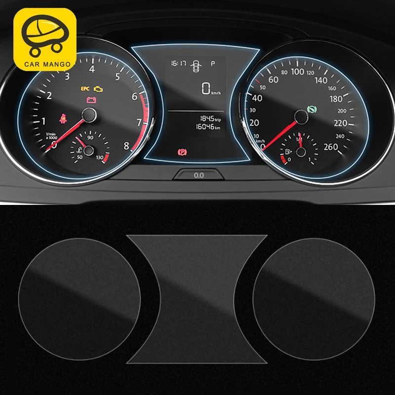CarManGo For Volkswagen Golf 7 Golf 7.5 Car Styling Dashboard Monitor Screen Protector Cover Trim Sticker Interior Accessories CarManGo For Volkswagen Golf 7 Golf 7.5 Car Styling Dashboard Monitor Screen Protector Cover Trim Sticker Interior Accessories