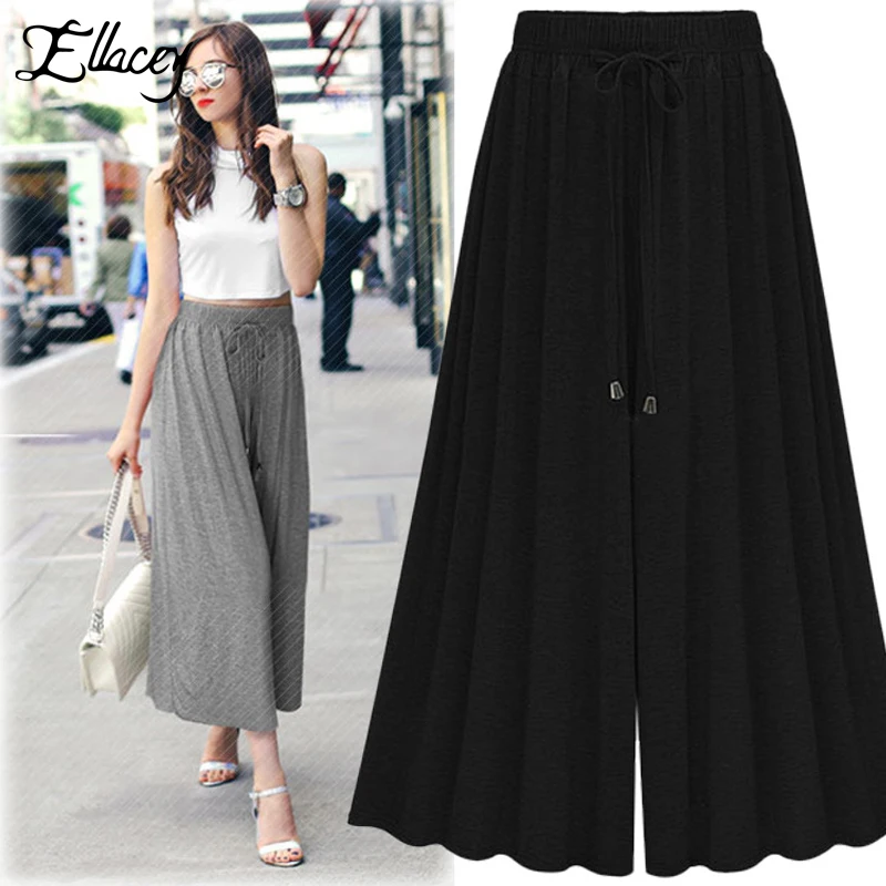 2019 plus size elastic waist pleated applique blouse