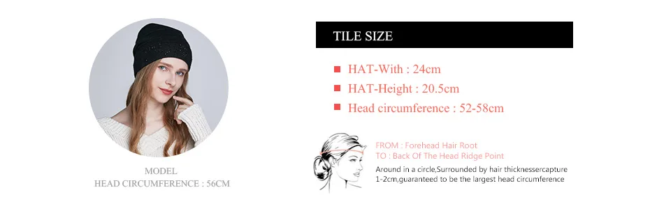 Женская шапка со стразами ENJOYFUR, зимняя теплая шерстяная шапка бежевого цвета с двойной подкладкой