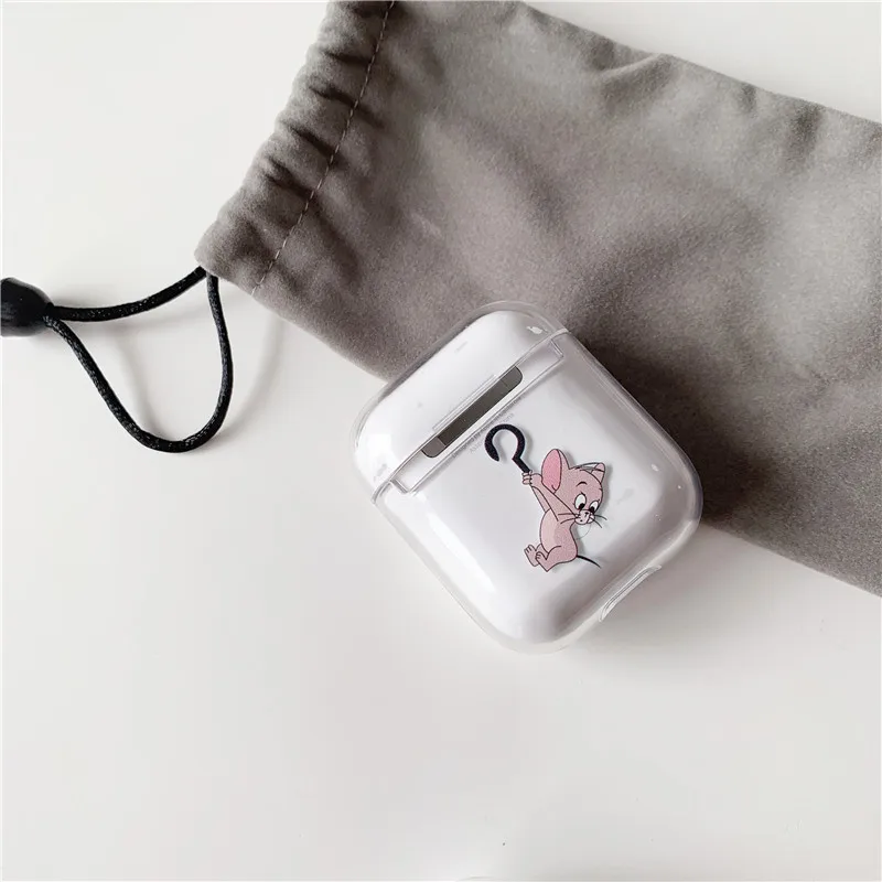 Чехол для AirPods с милым мультяшным рисунком для airpods, защитный прозрачный жесткий беспроводной чехол для наушников для iphone, чехол для наушников s