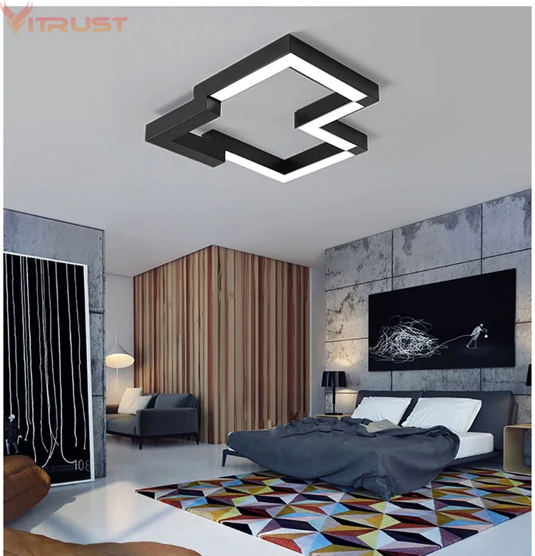 

Nordic Led Ceiling Lights for Living Dining Kids Room Home Lighting Fixtures Lamp Modern Children Lamps Black White 110 220V