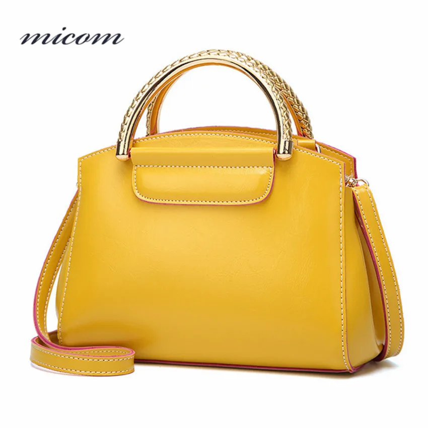 

Micom Fashion Women Yellow Bag Female Small Handbag Pillow Shoulder Bag Leather Crossbody Messenger Black Bags for Women 2018