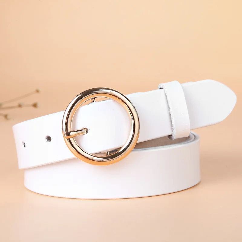 Женский ремень из натуральной воловьей кожи ceinture черный однотонный Повседневный