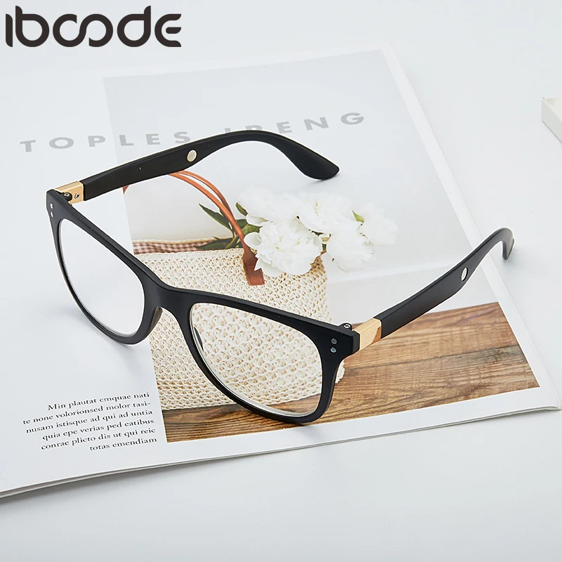 

iboode 1.6/1.8 Times Reading Glasses Unisex Anti Fatigue Big Vision Magnifying Presbyopic Eyeglasses Magnifier Eyewear +250 +300