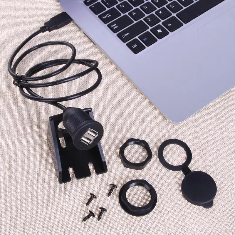 USB Супер Скоростной монтажный кабель USB2.0 к двойному USB удлинительному кабелю для автомобиля USB2.0 Удлинительный кабель USB конвертер адаптер автомобильный Стайлинг
