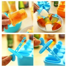 Пластик 6/8 сетки DIY Форма для изготовления мороженого замороженные формы для мороженого нетоксичный лоток кухонные инструменты 4 цвета