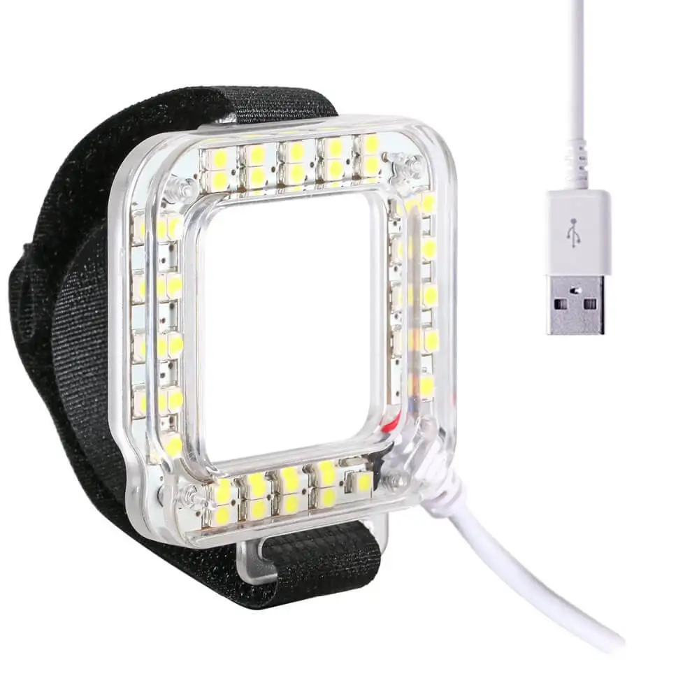 Gopro Fill Light Mount Gopro Hero 4 3+ Ring Flash Light LED Fill Light For Gopro Hero 4 3+ Housing USB Cable Lens Shooting Night (5)