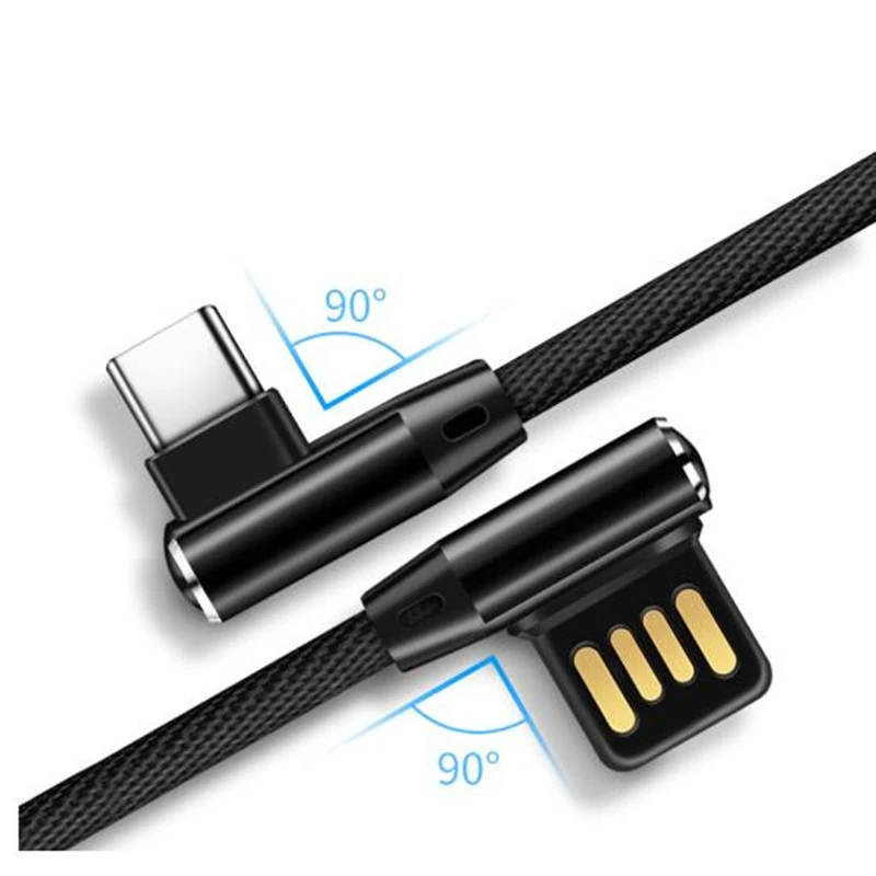 Suntaiho USB Type C кабель для Xiaomi mi9 mi 9 redmi note 7 pro 90 штекер градусов быстрой зарядки Samsung S9