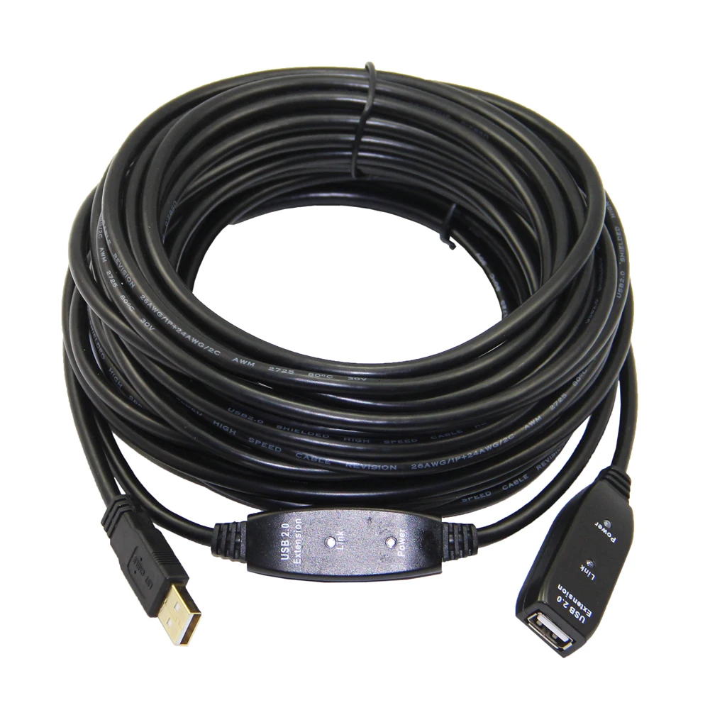 Lballist USB 2 0 Удлинительный кабель штекер гнездо Активный ретранслятор встроенный