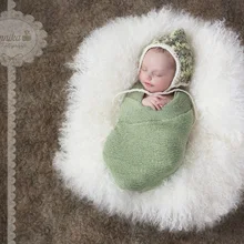 10 шт./лот смешивания цвет мягкий стрейч вязать обертывания для новорожденных подставки фотографий пеленки для фотографирования новорожденных BABY SHOWER подарок