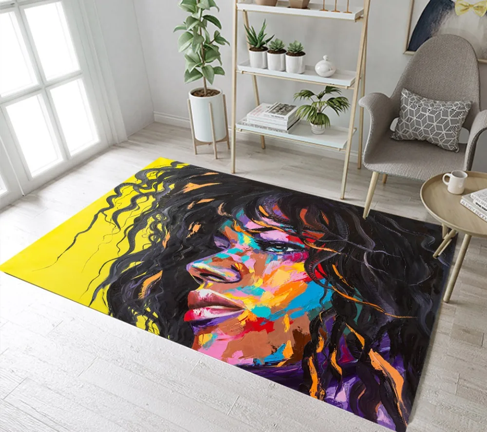 Character Doodle Modern Art Area Rugs Bedroom Floor Mat Indoor Carpet Seascape for Home Children's Living Room Bathroom Doormat | Дом и