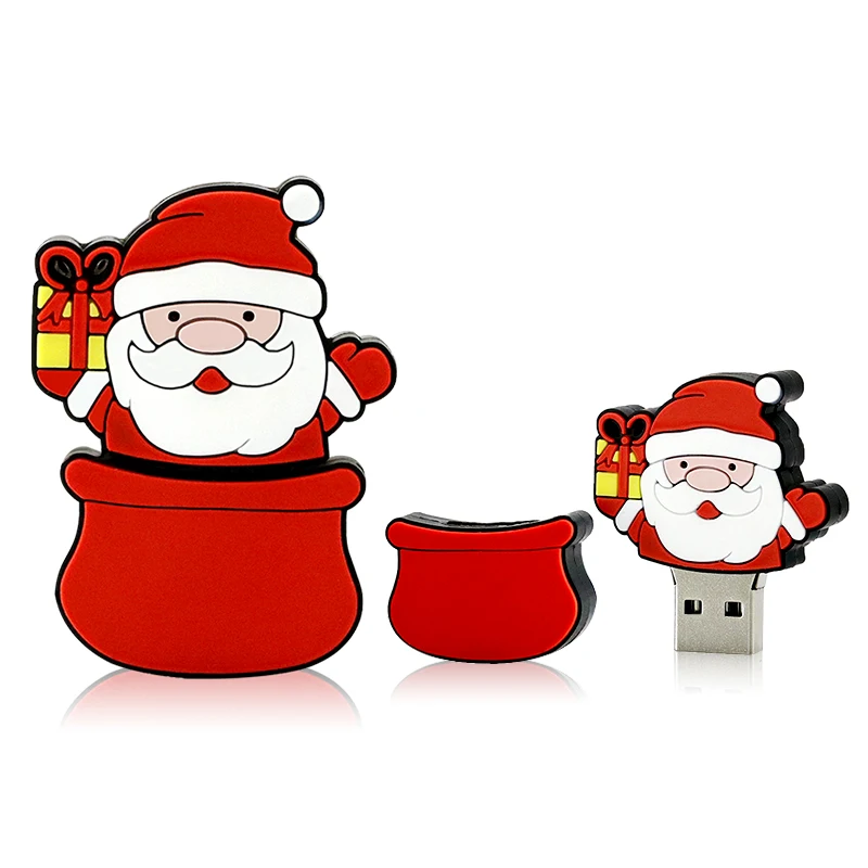 Popular USB Flash Drive Pendrive Cartoon Santa Claus Christmas Tree Elk Deer Pen Drive 8G 16G 32G 64GB Flash Disk Christmas Gift Popular USB Flash Drive Pendrive Cartoon Santa Claus Christmas Tree Elk Deer Pen Drive 8G 16G 32G 64GB Flash Disk Christmas Gift
