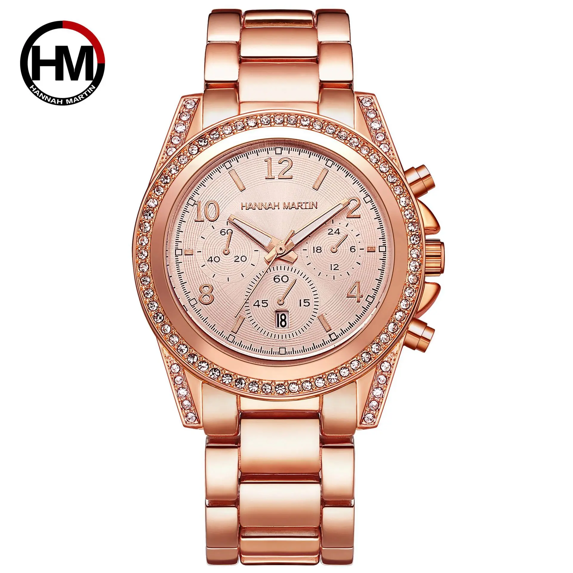 Часы для женщин бизнес MK часы сталь календарь скидка вечерние часы Высокое качество розовое золото