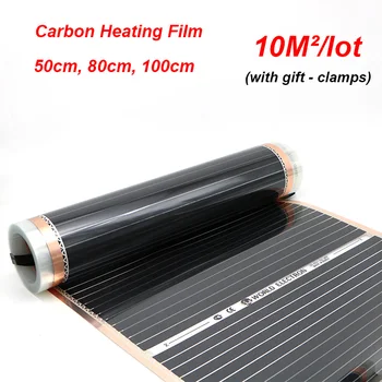 

10m2 Power Saving Electric Under Floor Heating System Far Infrared Radiant Heat Carbon Film