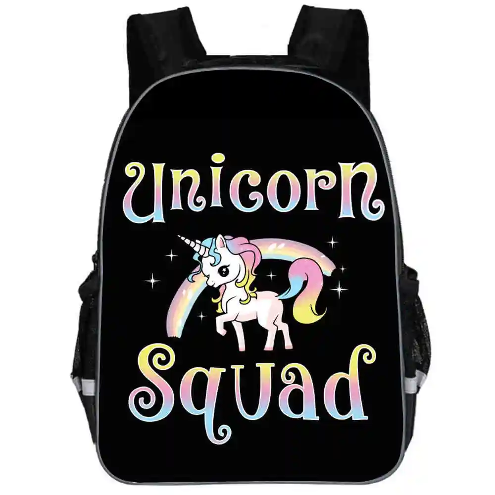 Рюкзак с единорогом, маленький пони, радужная лошадь, для подростков, для мальчиков и девочек, для малышей, с животными, для детей, школьные сумки для книг, для мужчин и женщин, Mochila Bolsa - Цвет: J