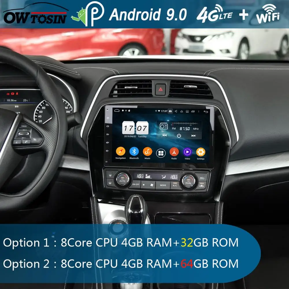 Автомобильный мультимедийный плеер IPS Android 10 1 8 ядер 4 Гб + 64 ГБ GPS радио для Nissan Maxima