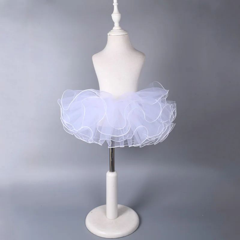 

Baby Girls Ballet Skirts Tutu fluffy Clothes Dance costume 4 Layer Tulle Skirt Summer Performance Birthday party skirt for girls