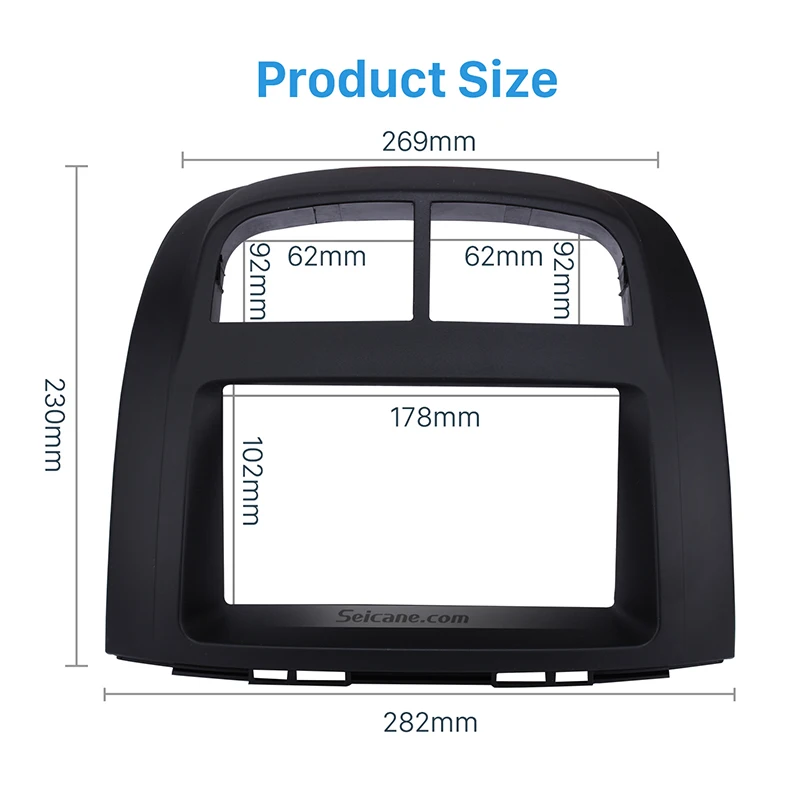 Seicane 2 Din Автомобильная радиорамка панель комплект для 2011 PROTON MYVI/Daihatsu Sirion/TOYOTA PASSO установка приборная панель отделка без зазора