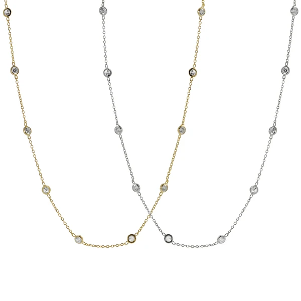 Женская цепочка из серебра 925 пробы с фианитами|chain necklace|fashion necklacenecklace fashion |