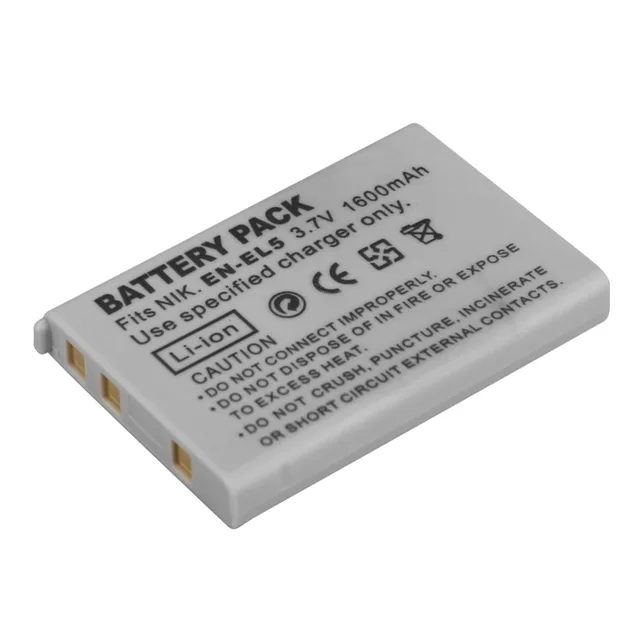 1PC 1600mAh EN EL5 Digital Camera Battery Pack for Nikon Coolpix P4 P80