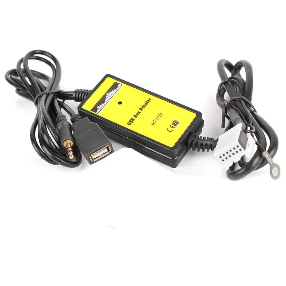 12 Pin разъем автомобильное радио USB AUX аудио Mp3 музыкальный адаптер CD Changer интерфейс