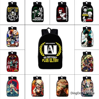 

Anime My Boku no Hero Academia Backpack Student Nylon Bookbag Zipper knapsack Leisure Bags Midoriya Izuku School bag Laptop bag