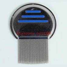 Горячая Распродажа 100 шт./партия, расческа для вшей, без примесей, Детская щетка для удаления волос из нержавеющей стали с металлическими зубцами